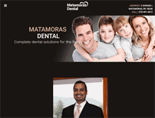 Tablet Screenshot of matamorasdental.com